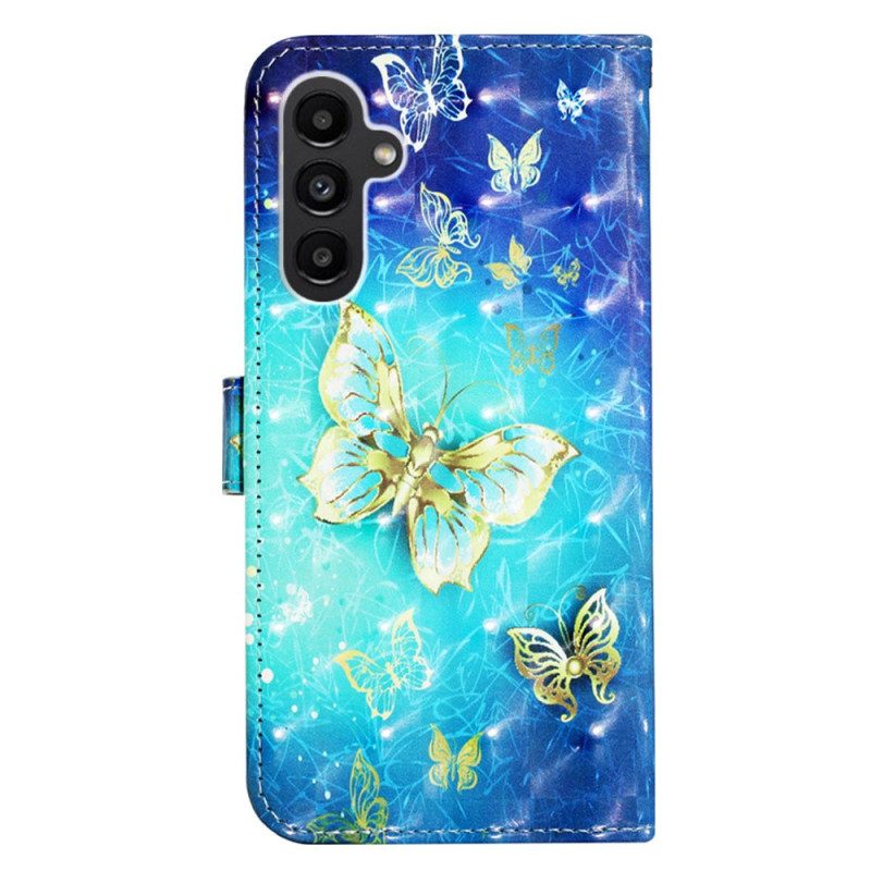 Folio-hoesje voor Samsung Galaxy A14 / A14 5G Met Ketting Skinpro Dux Ducis