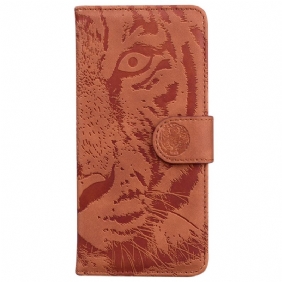 Folio-hoesje voor Samsung Galaxy A14 / A14 5G Tijger Print