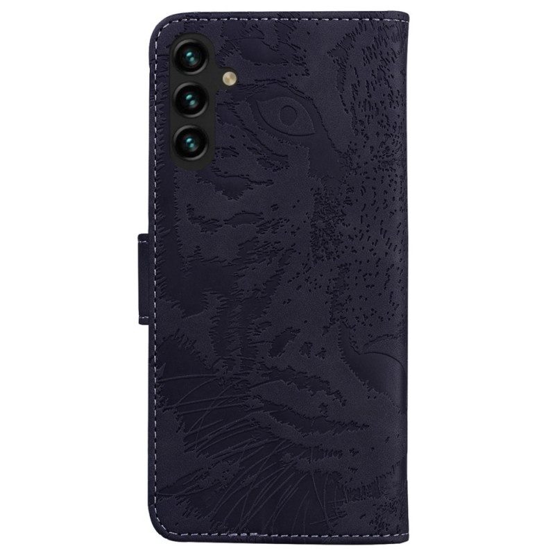 Folio-hoesje voor Samsung Galaxy A14 / A14 5G Tijger Print