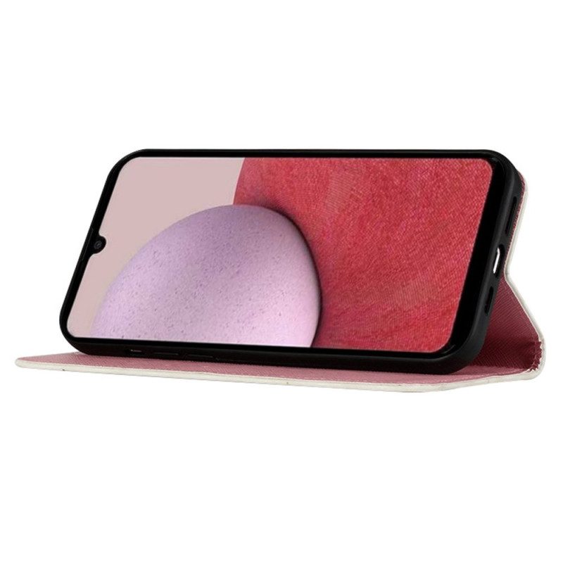 Hoesje Flip Case voor Samsung Galaxy A14 / A14 5G Met Ketting Gehard Glas Hallo