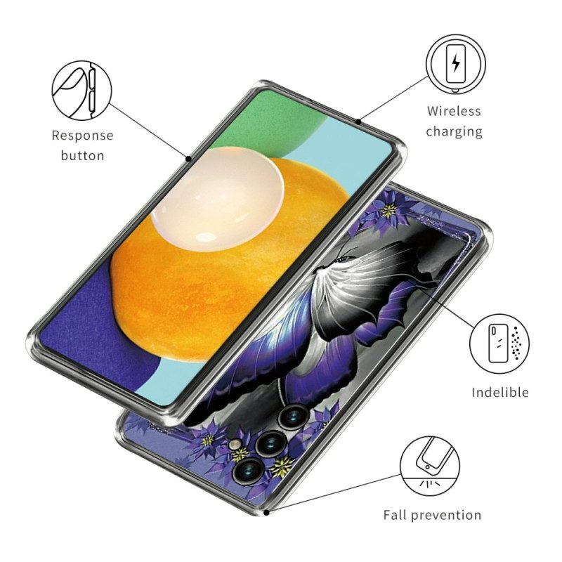 Hoesje voor Samsung Galaxy A14 / A14 5G Stijlvol Splitleer