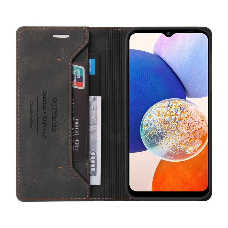 Leren Hoesje voor Samsung Galaxy A14 / A14 5G Camerahoes En Standaard