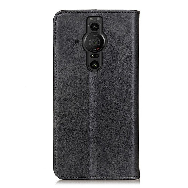 Bescherming Hoesje voor Sony Xperia Pro-I Folio-hoesje Elegantie Splitleer