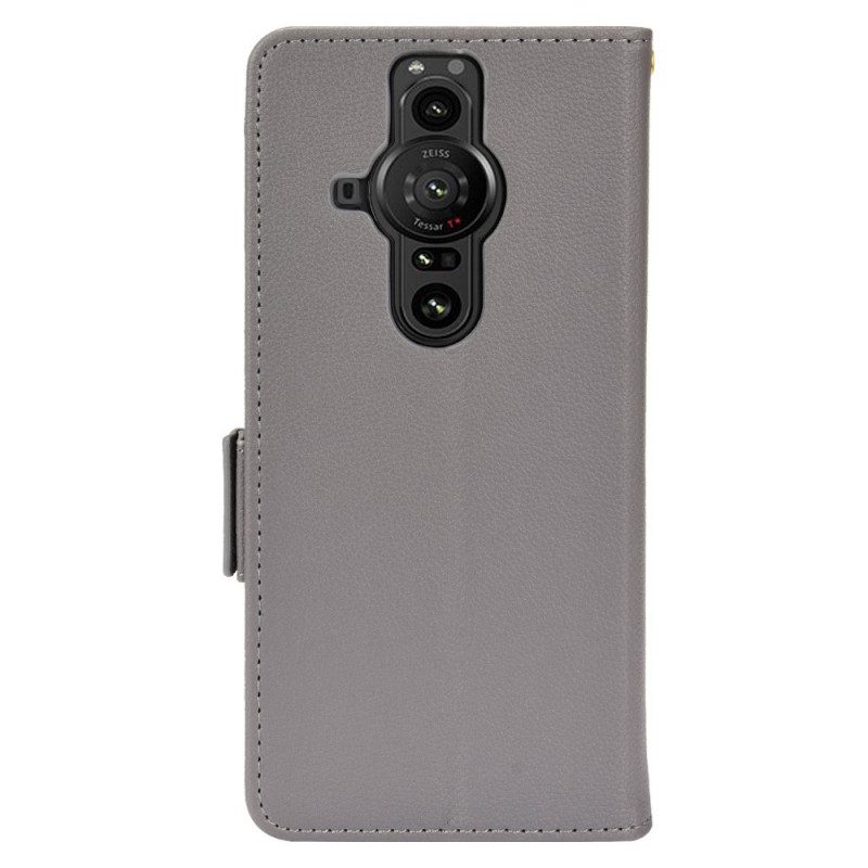 Flip Case voor Sony Xperia Pro-I Premium Litchi-leereffect