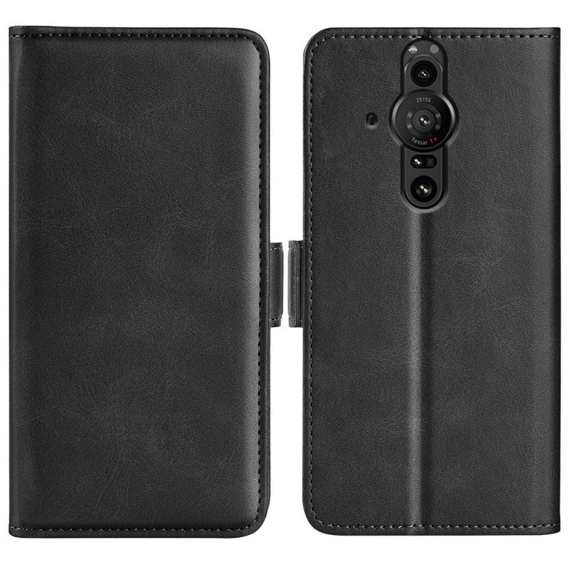 Folio-hoesje voor Sony Xperia Pro-I Flip Case Klassieke Dubbele Klep