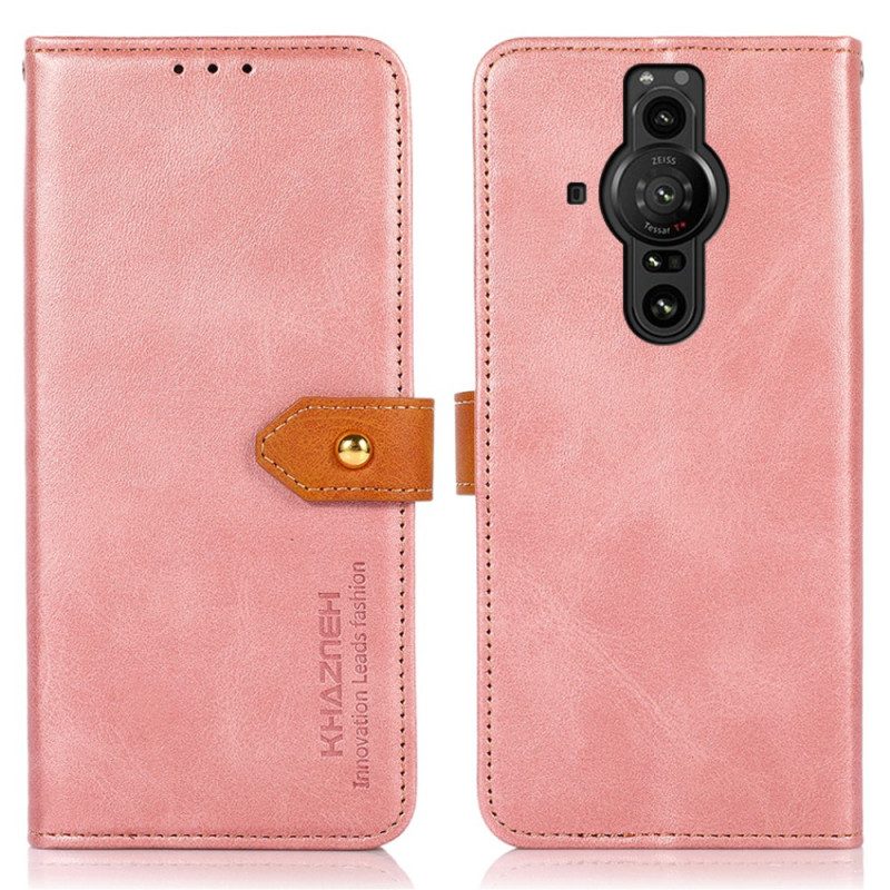 Folio-hoesje voor Sony Xperia Pro-I Met Khazneh-riem