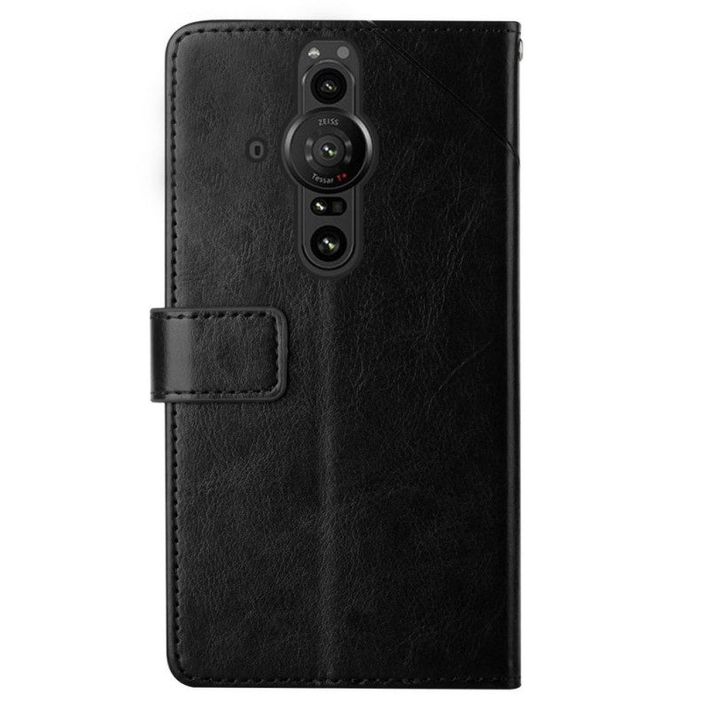 Folio-hoesje voor Sony Xperia Pro-I Stijl Leer Geo Y Design