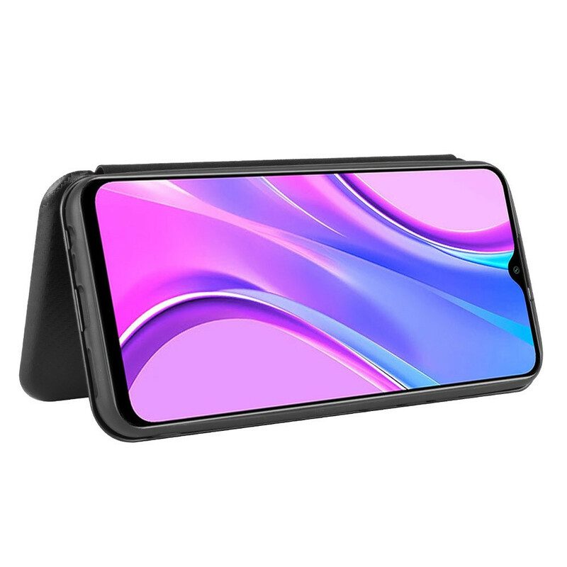 Bescherming Hoesje voor Xiaomi Redmi 9 Folio-hoesje Gekleurde Koolstofsilicone