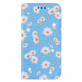 Bescherming Hoesje voor Xiaomi Redmi 9 Folio-hoesje Madeliefjes