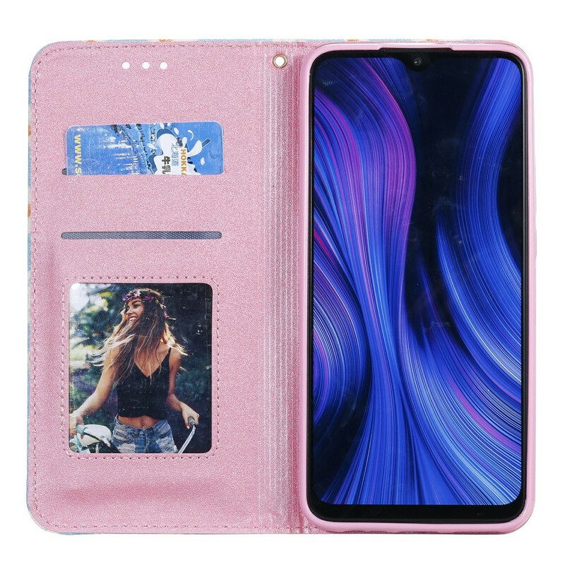 Bescherming Hoesje voor Xiaomi Redmi 9 Folio-hoesje Madeliefjes