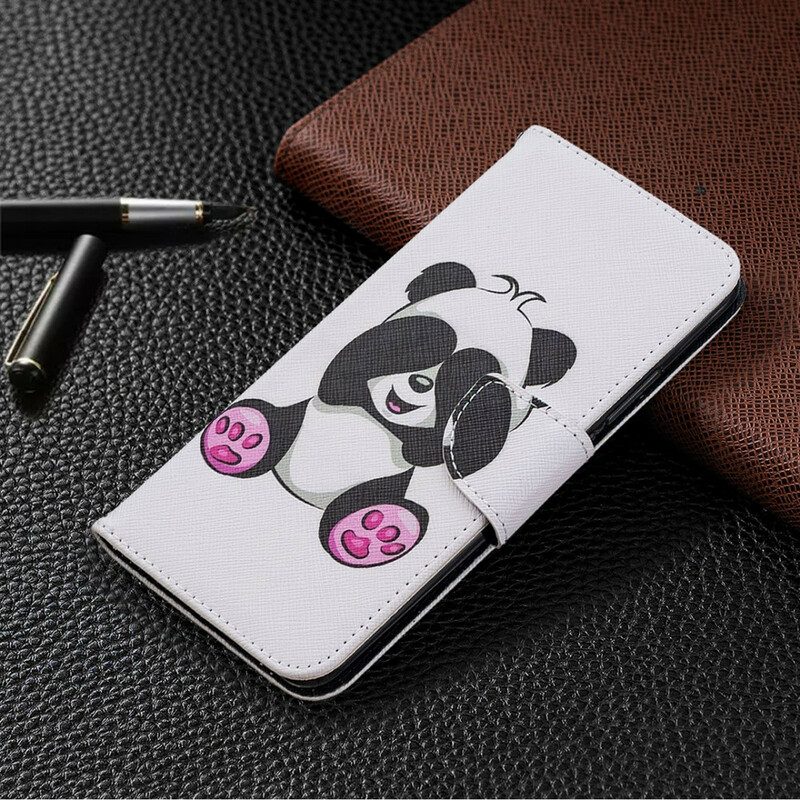 Flip Case voor Xiaomi Redmi 9 Panda-plezier