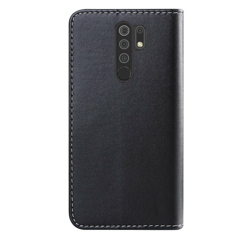 Folio-hoesje voor Xiaomi Redmi 9 Driekleurig Leereffect