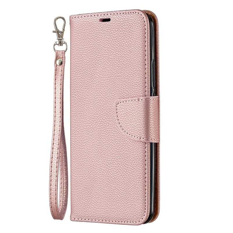 Folio-hoesje voor Xiaomi Redmi 9 Flip Case Lychee Rabat Schuin