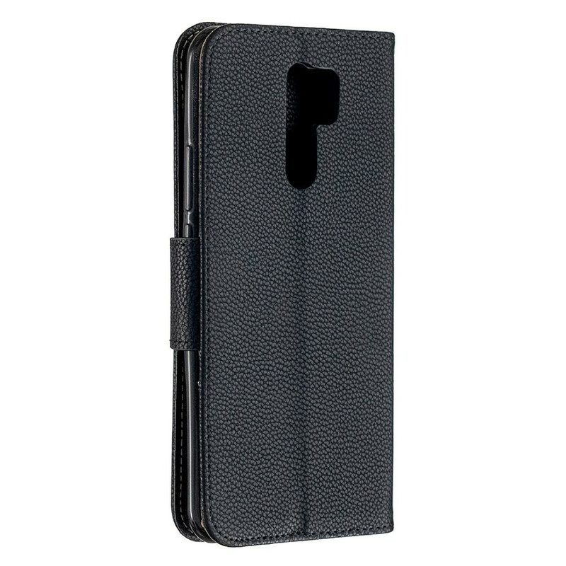 Folio-hoesje voor Xiaomi Redmi 9 Flip Case Lychee Rabat Schuin