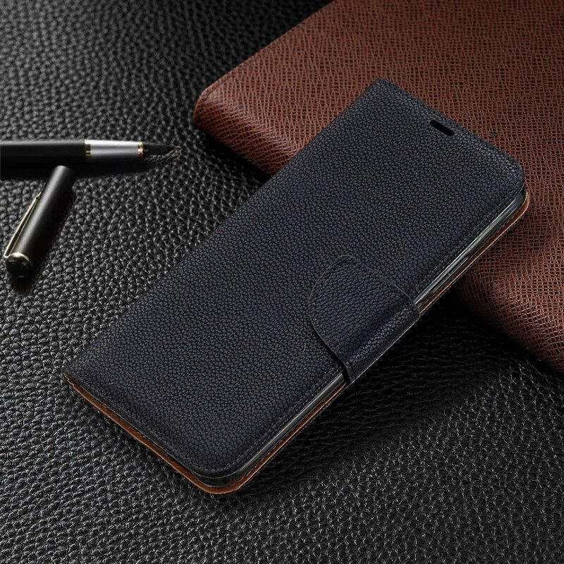 Folio-hoesje voor Xiaomi Redmi 9 Flip Case Lychee Rabat Schuin