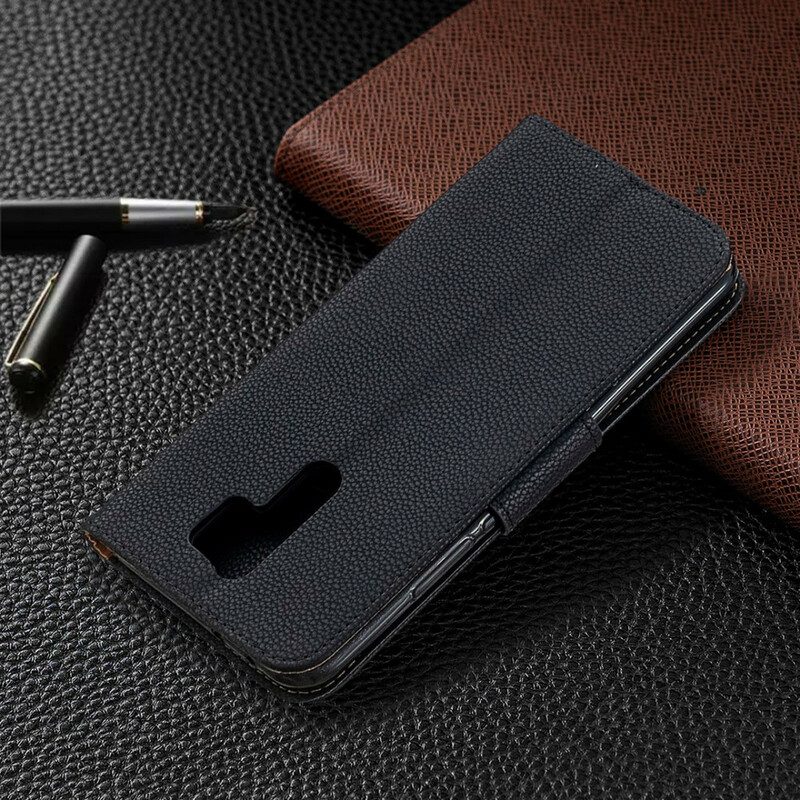 Folio-hoesje voor Xiaomi Redmi 9 Flip Case Lychee Rabat Schuin