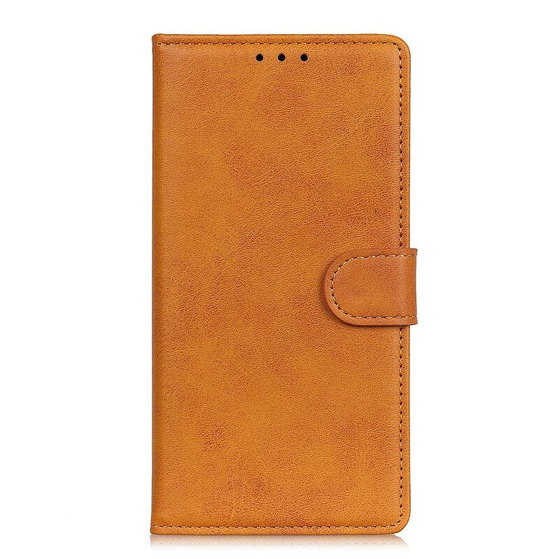 Folio-hoesje voor Xiaomi Redmi 9 Retro Mat Leereffect