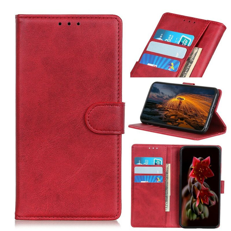 Folio-hoesje voor Xiaomi Redmi 9 Retro Mat Leereffect