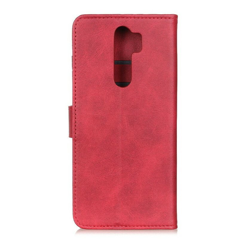 Folio-hoesje voor Xiaomi Redmi 9 Retro Mat Leereffect