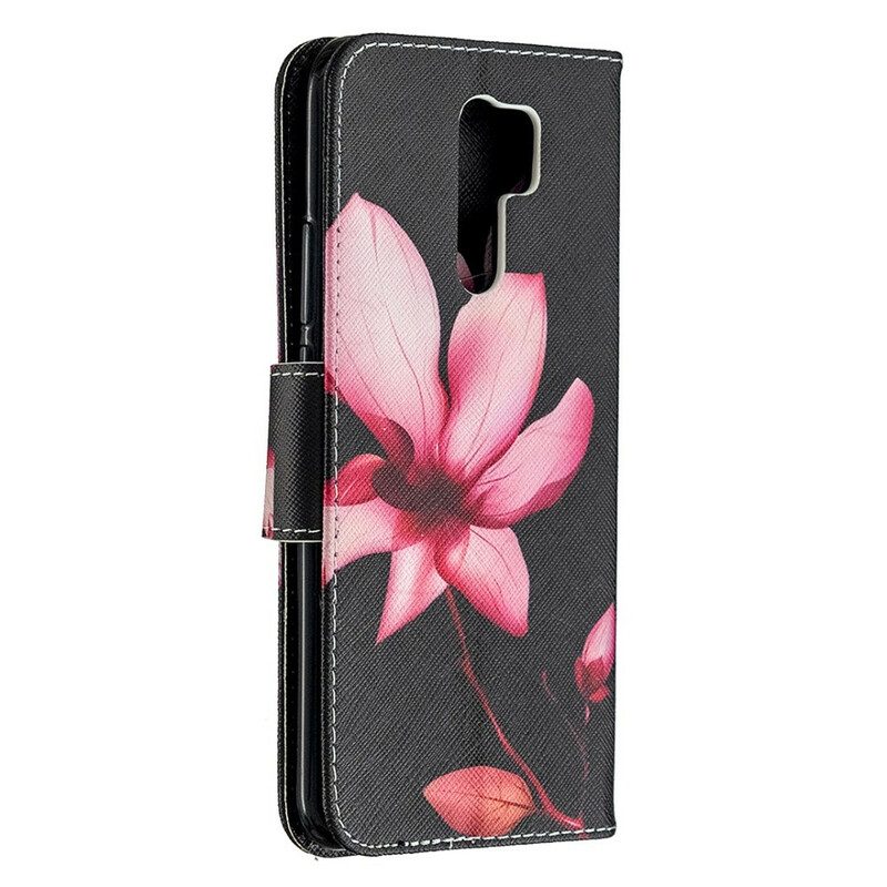 Folio-hoesje voor Xiaomi Redmi 9 Roze Bloem