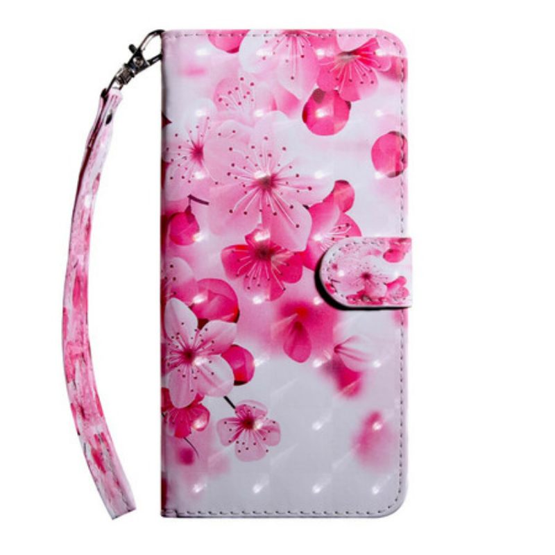 Folio-hoesje voor Xiaomi Redmi 9 Roze Bloemen