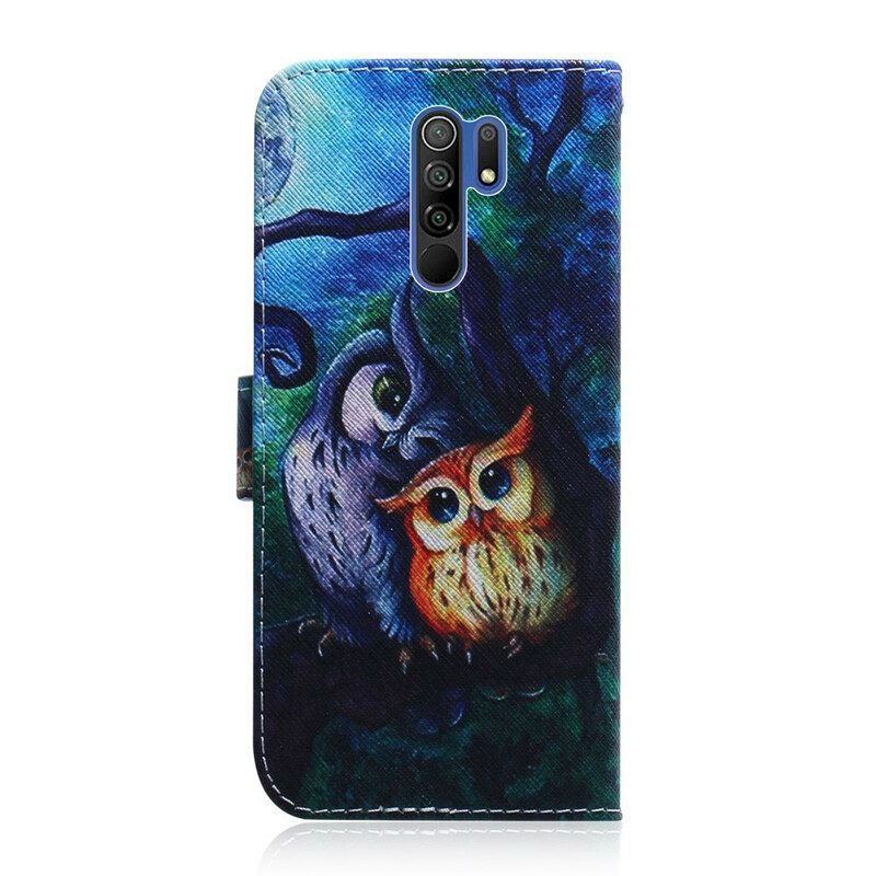 Folio-hoesje voor Xiaomi Redmi 9 Schilderij Van Uilen