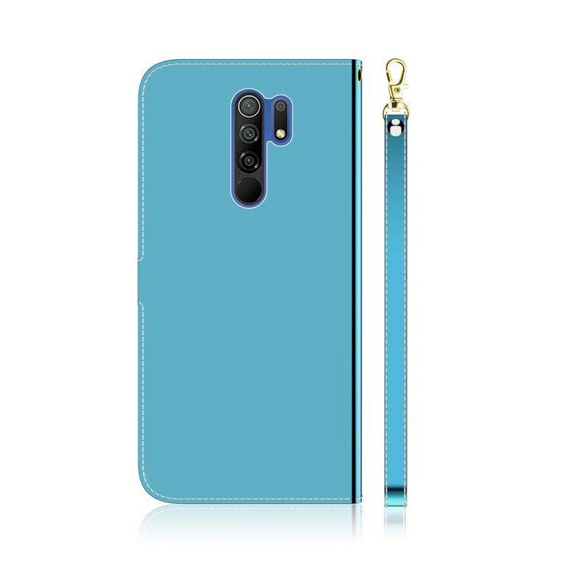 Folio-hoesje voor Xiaomi Redmi 9 Spiegelhoes Van Imitatieleer