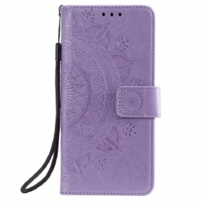 Folio-hoesje voor Xiaomi Redmi 9 Zon Mandala