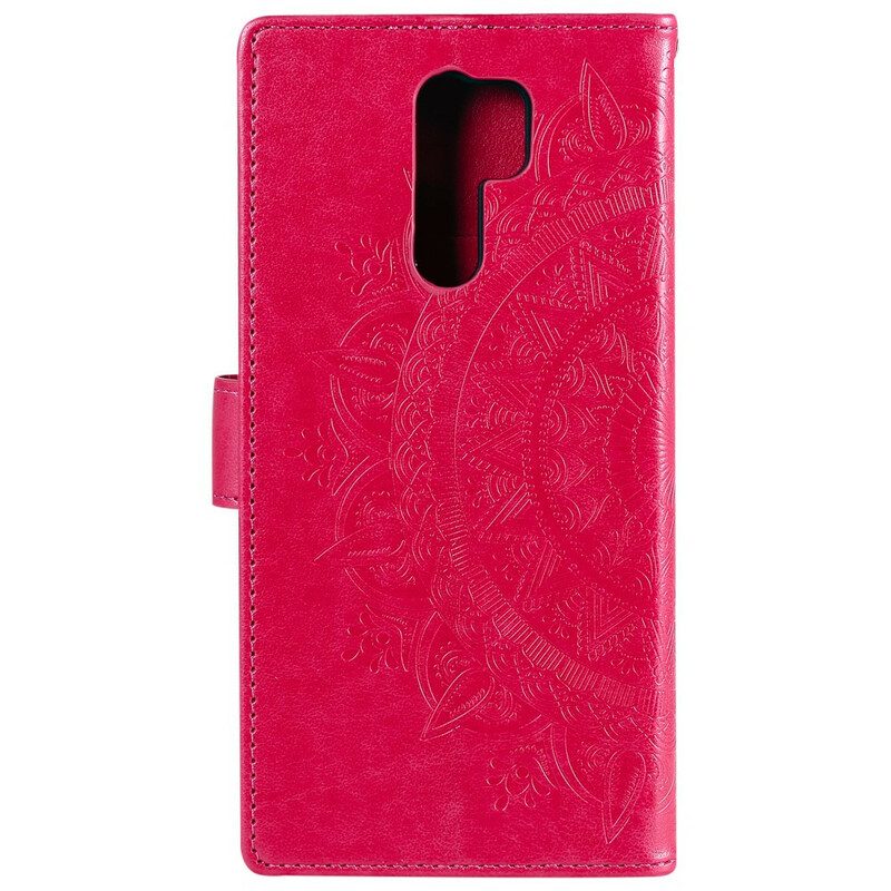 Folio-hoesje voor Xiaomi Redmi 9 Zon Mandala