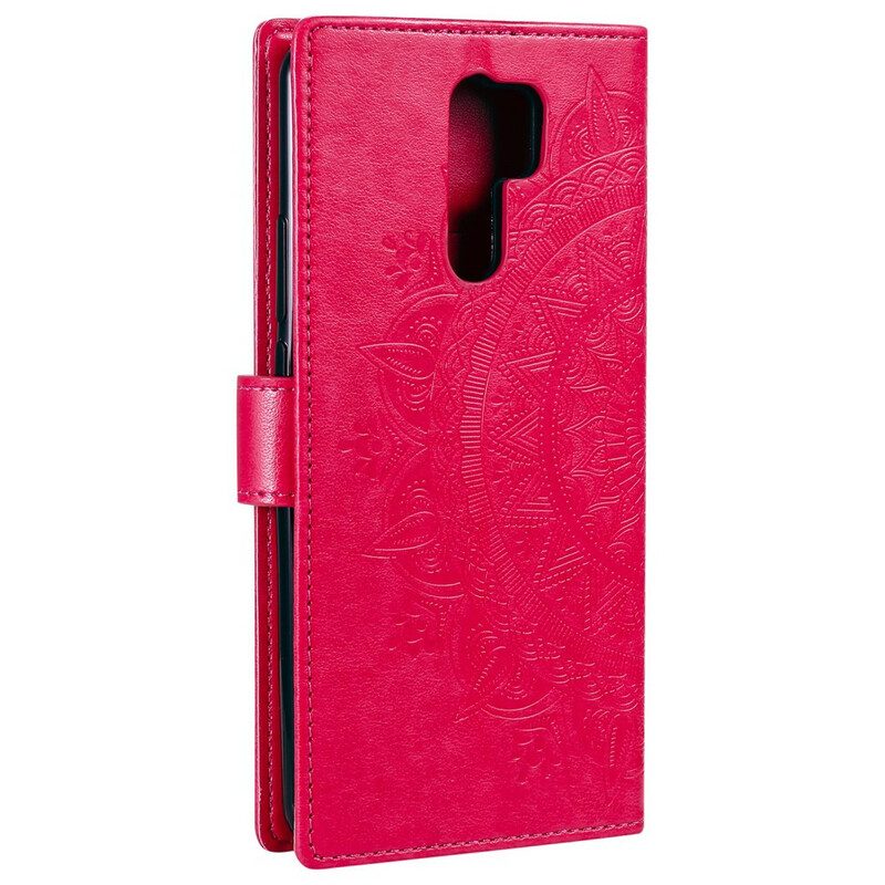 Folio-hoesje voor Xiaomi Redmi 9 Zon Mandala