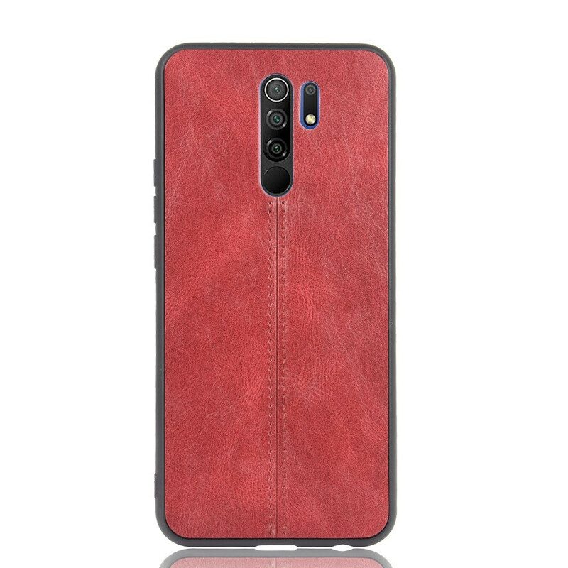 Hoesje voor Xiaomi Redmi 9 Couture-leereffect