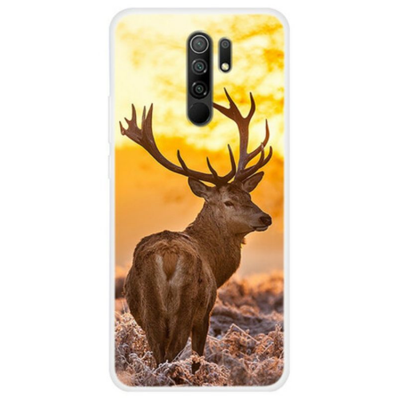 Hoesje voor Xiaomi Redmi 9 Herten En Landschap