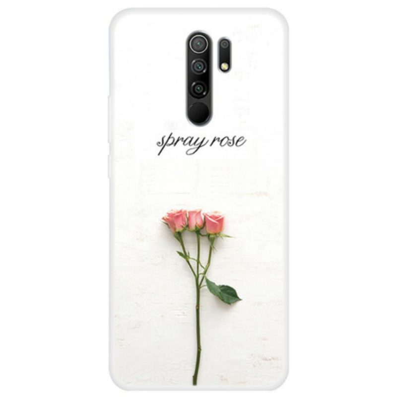 Hoesje voor Xiaomi Redmi 9 Spray Rozen