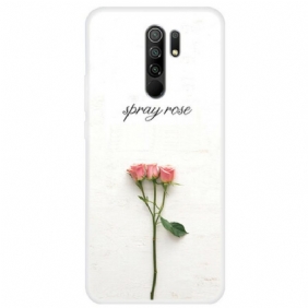 Hoesje voor Xiaomi Redmi 9 Spray Rozen