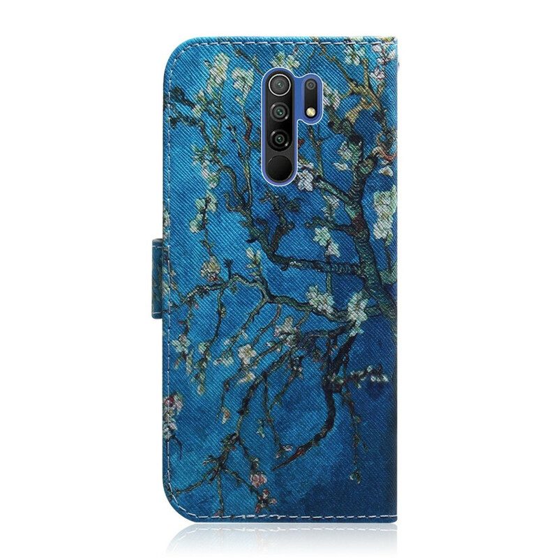 Leren Hoesje voor Xiaomi Redmi 9 Bloeiende Boomtak