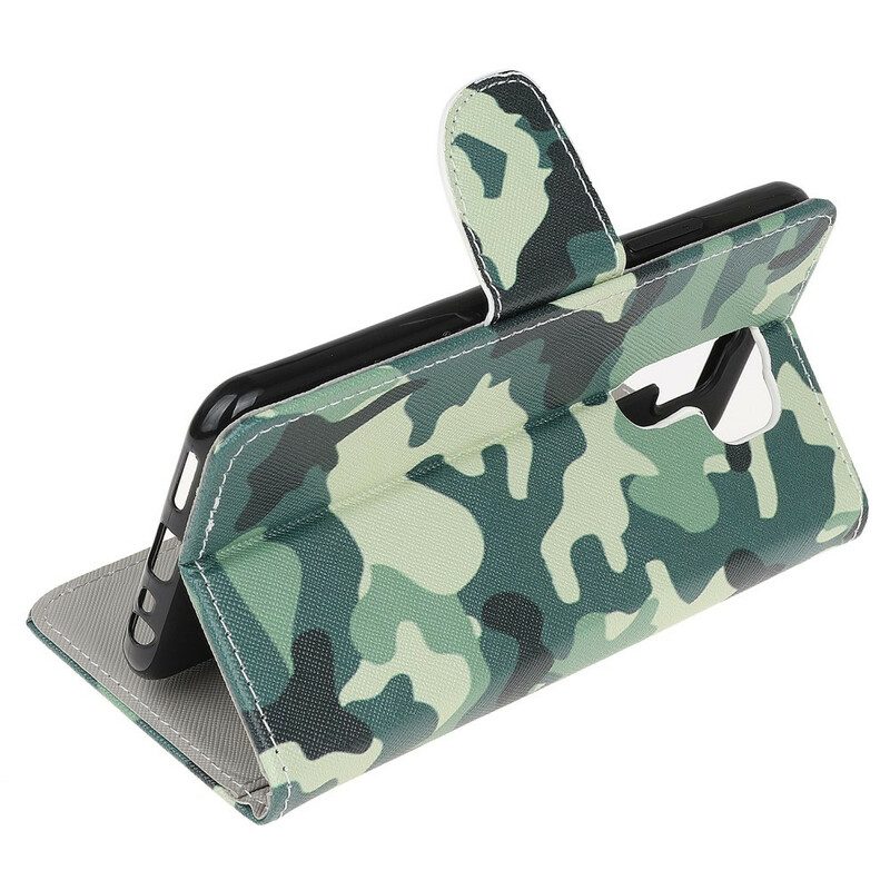 Leren Hoesje voor Xiaomi Redmi 9 Camouflage