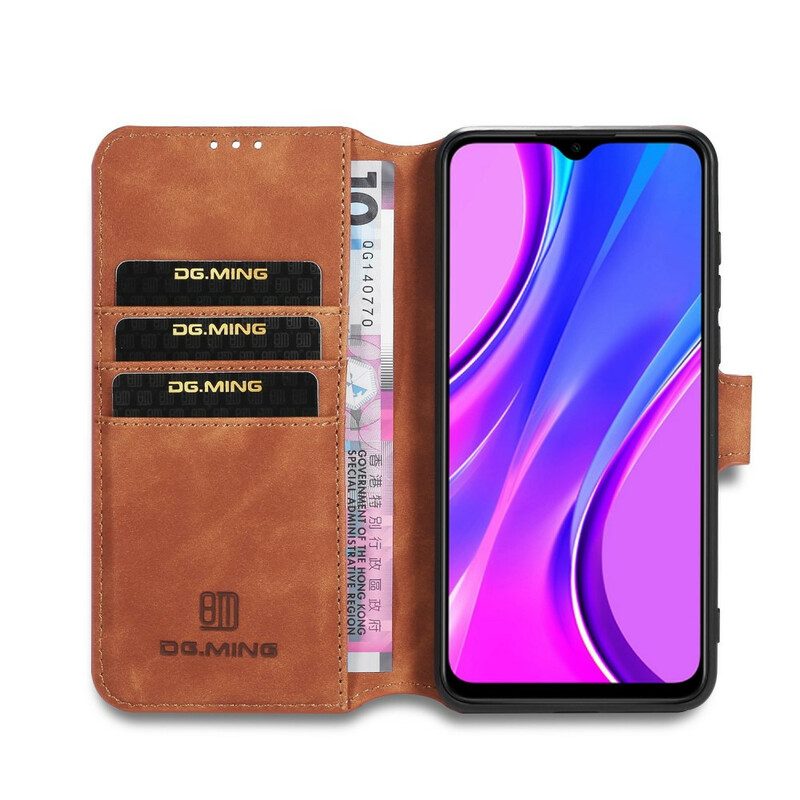 Leren Hoesje voor Xiaomi Redmi 9 Dg.ming Retro