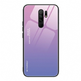 Telefoonhoesje voor Xiaomi Redmi 9 Gehard Glas Wees Jezelf