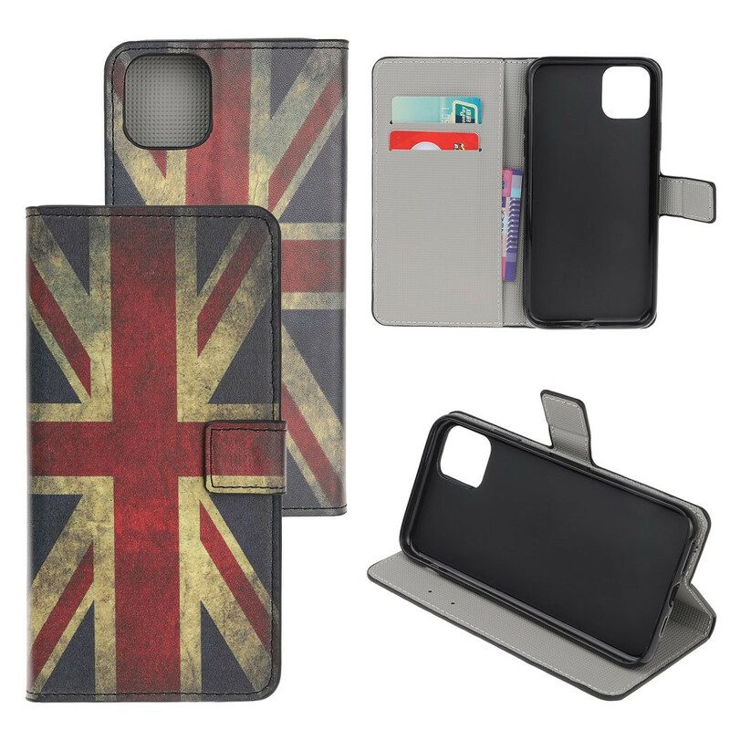 Flip Case voor iPhone 12 Mini Engelse Vlag