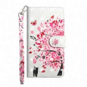 Folio-hoesje voor iPhone 12 Mini Roze Boom