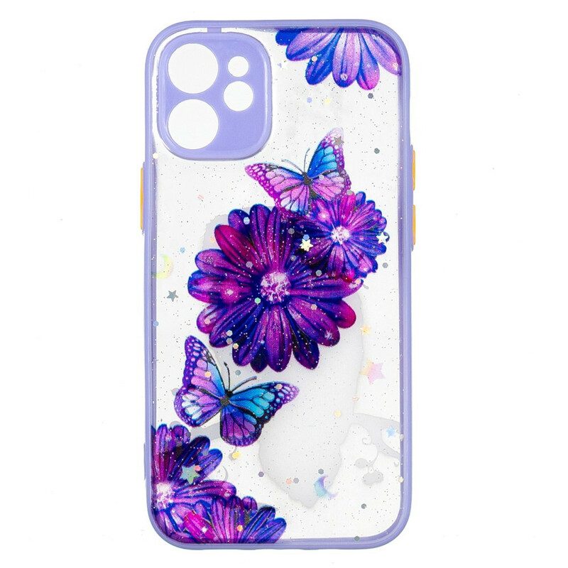 Hoesje voor iPhone 12 Mini Bloemen Vlinderhybride