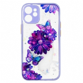 Hoesje voor iPhone 12 Mini Bloemen Vlinderhybride