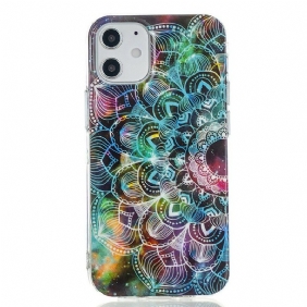 Hoesje voor iPhone 12 Mini Fluorescerende Bloemenserie