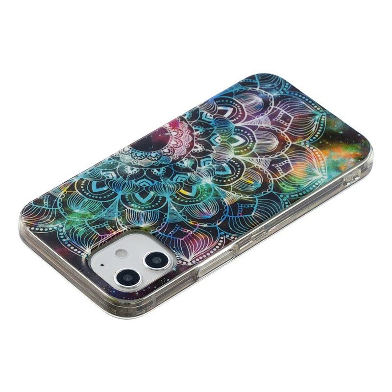 Hoesje voor iPhone 12 Mini Fluorescerende Bloemenserie