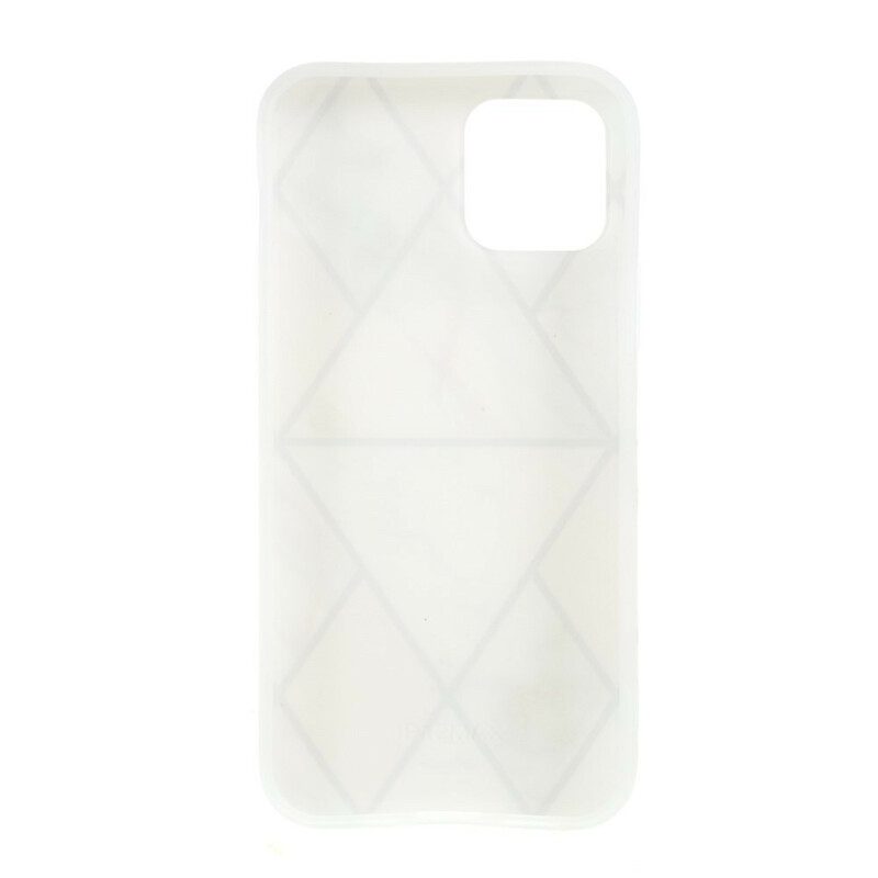 Hoesje voor iPhone 12 Mini Siliconen Marmeren Geometrie