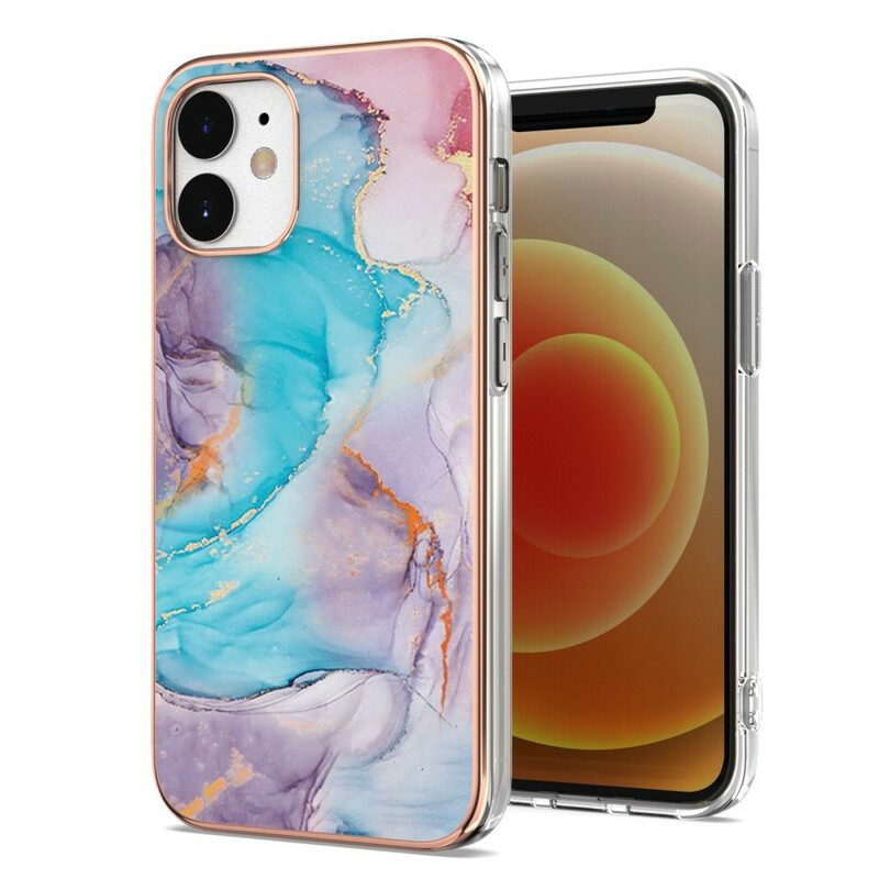 Hoesje voor iPhone 12 Mini Verfijnd Marmer