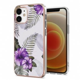 Hoesje voor iPhone 12 Mini Violette Bloemen