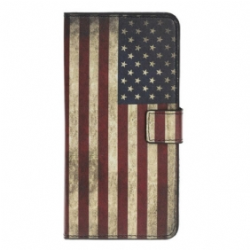 Leren Hoesje voor iPhone 12 Mini Amerikaanse Vlag