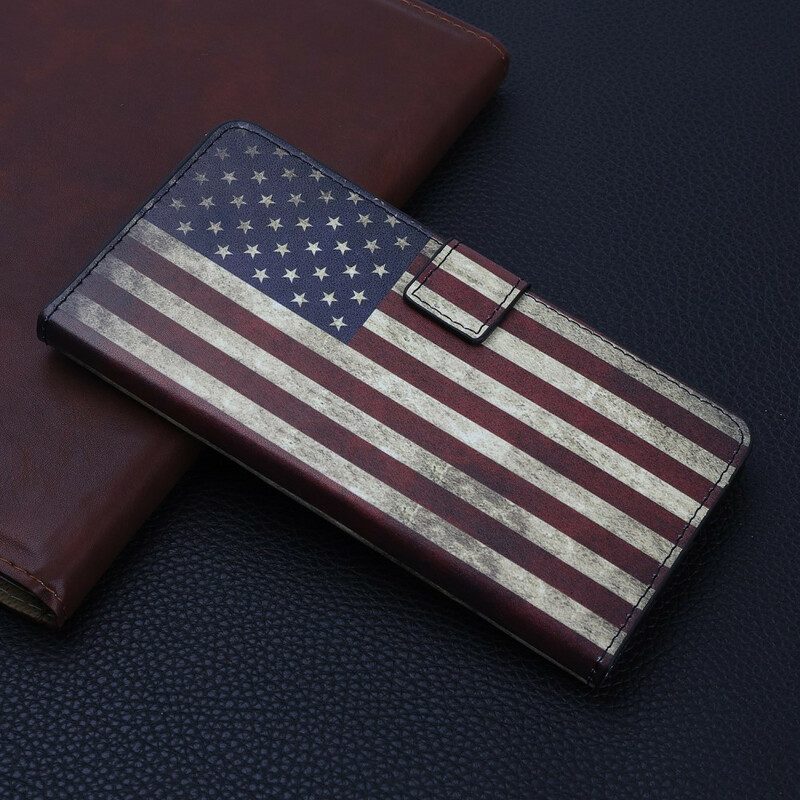 Leren Hoesje voor iPhone 12 Mini Amerikaanse Vlag