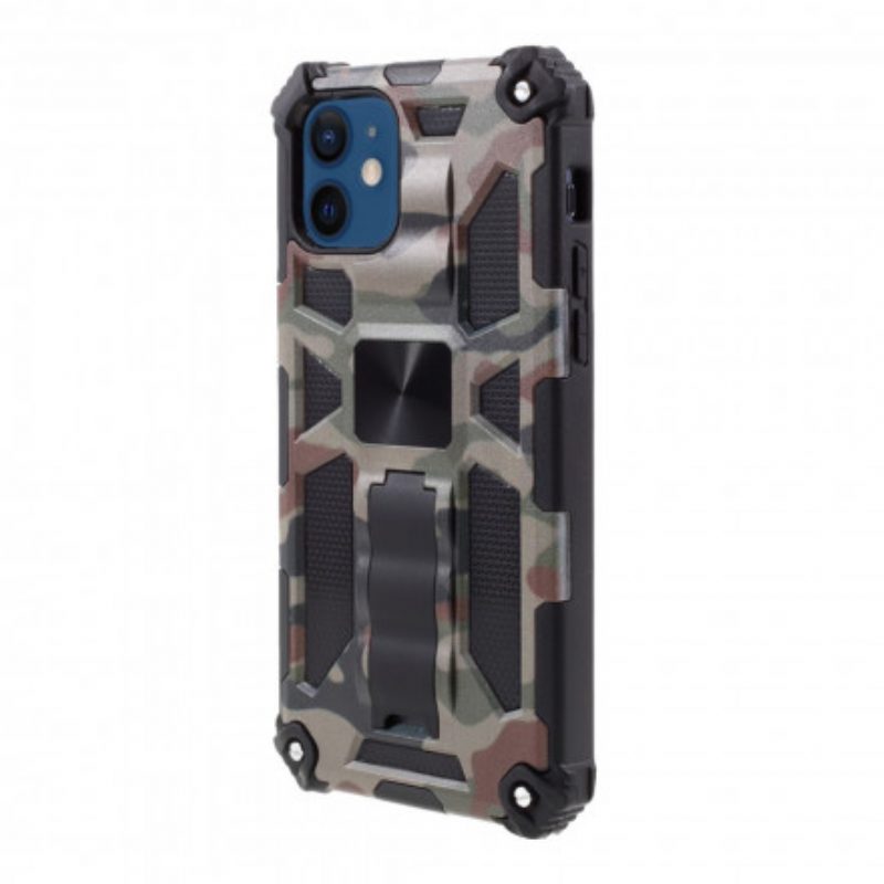 Telefoonhoesje voor iPhone 12 Mini Camouflage Verwijderbare Ondersteuning